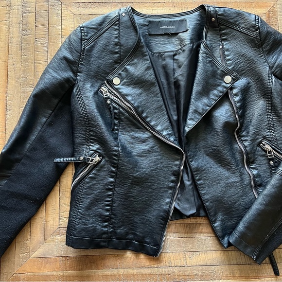 Leather moto jacket - Picture 2 of 6